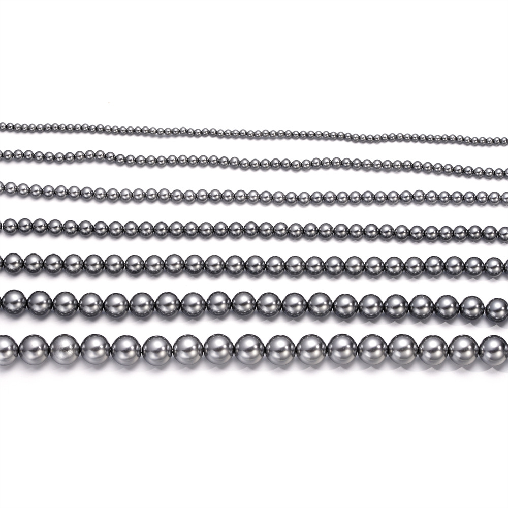 玻璃珍珠直孔散珠施家珍珠 DIY饰品配件散珠串珠子澳白仿珍珠批发详情9