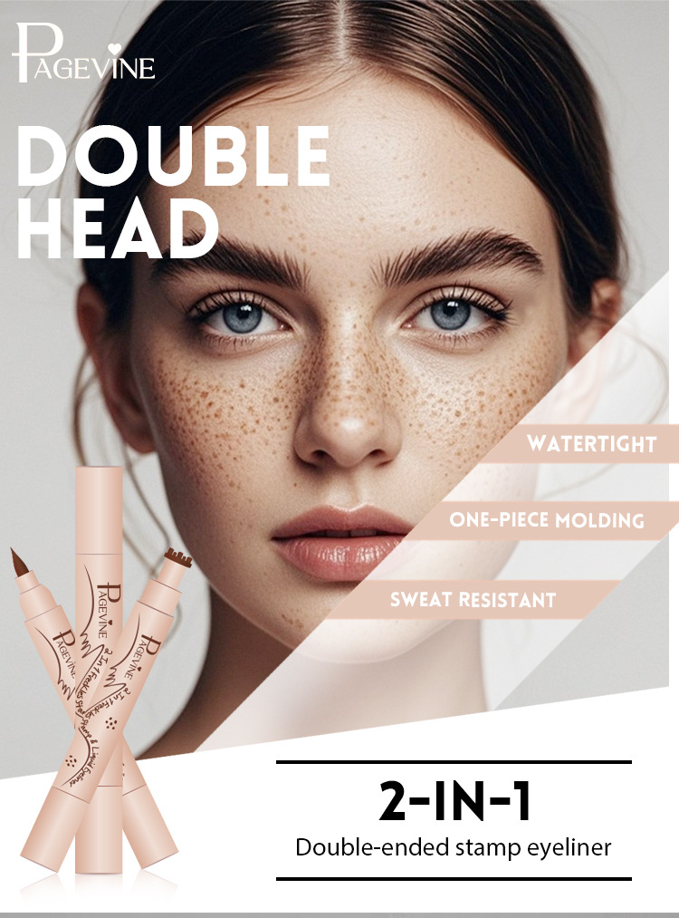 跨境专供双头仿真印章雀斑笔自然显色速干防水易上色点斑笔眼线笔详情2