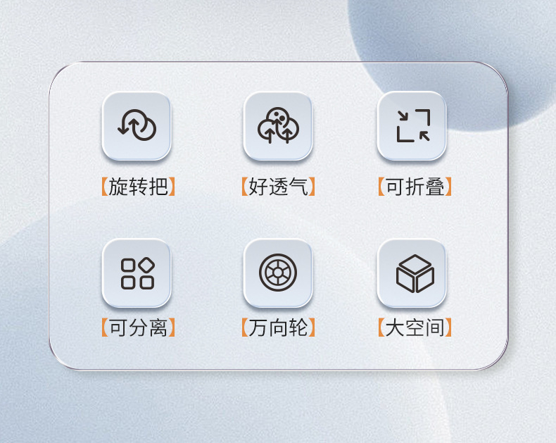 跨境宠物推车狗狗猫咪泰迪手推车外出中小型狗拉车轻便可折叠分离详情4