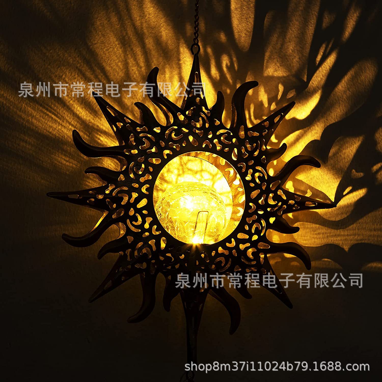 跨境太阳风铃太阳能灯月球灯户外风铃灯太阳能庭院灯氛围灯草坪灯详情4