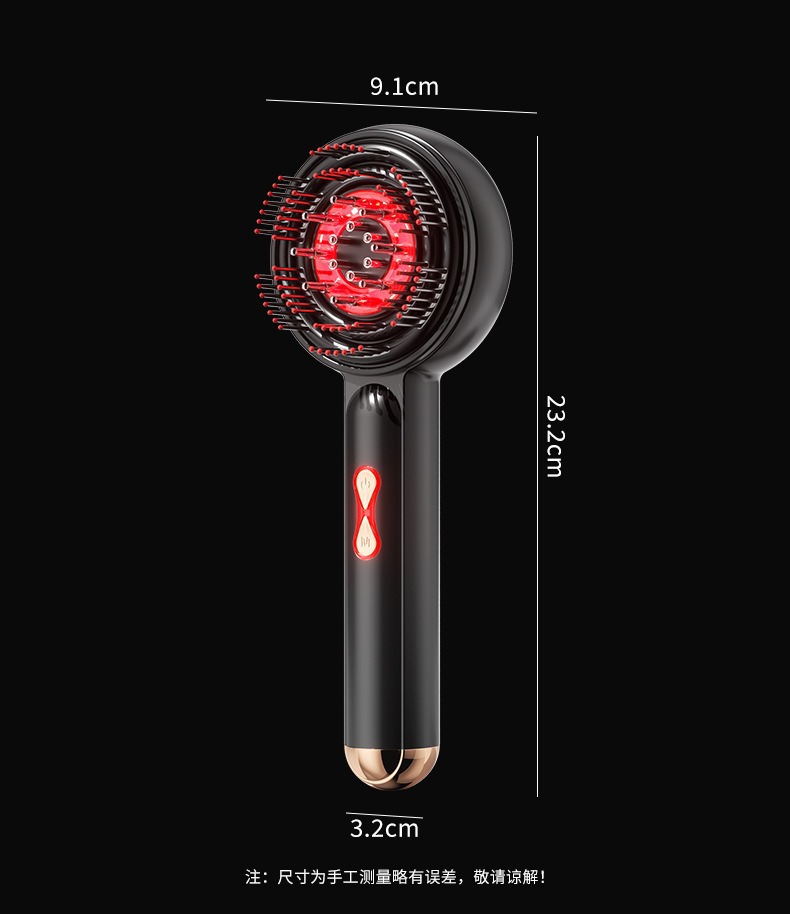 Red light electric massage comb, kneading, activating and promoting hair growth massage device, scalp medicine applicator, hair health care, fluid guiding and hair growth instrument pic 20