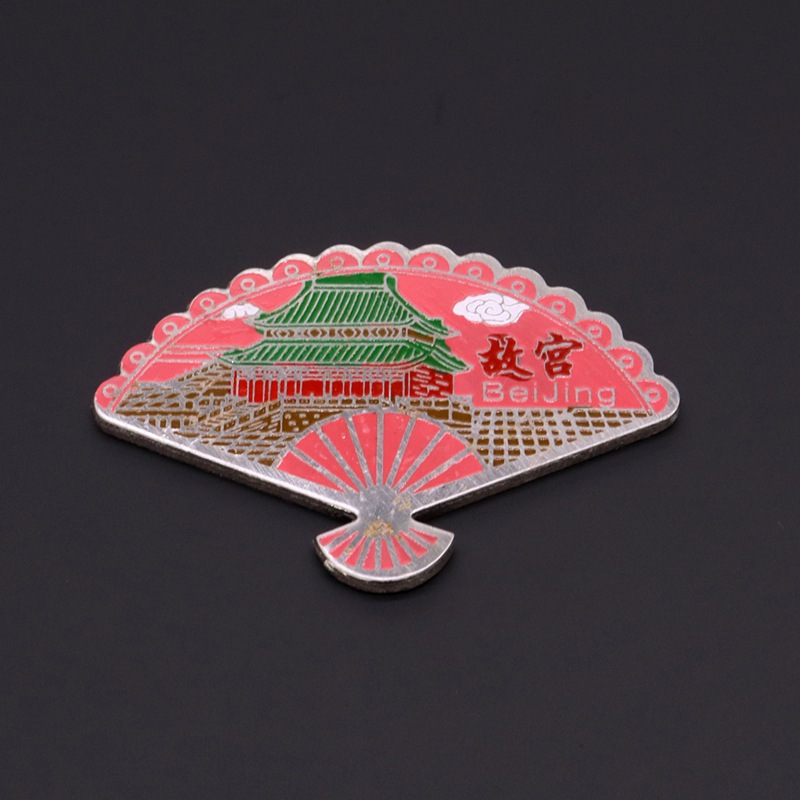 Beijing Cloisonne Chinese-style craft cultural gifts: copper plate, baked paint, low-temperature enamel, and various styles of fridge magnets pic 14