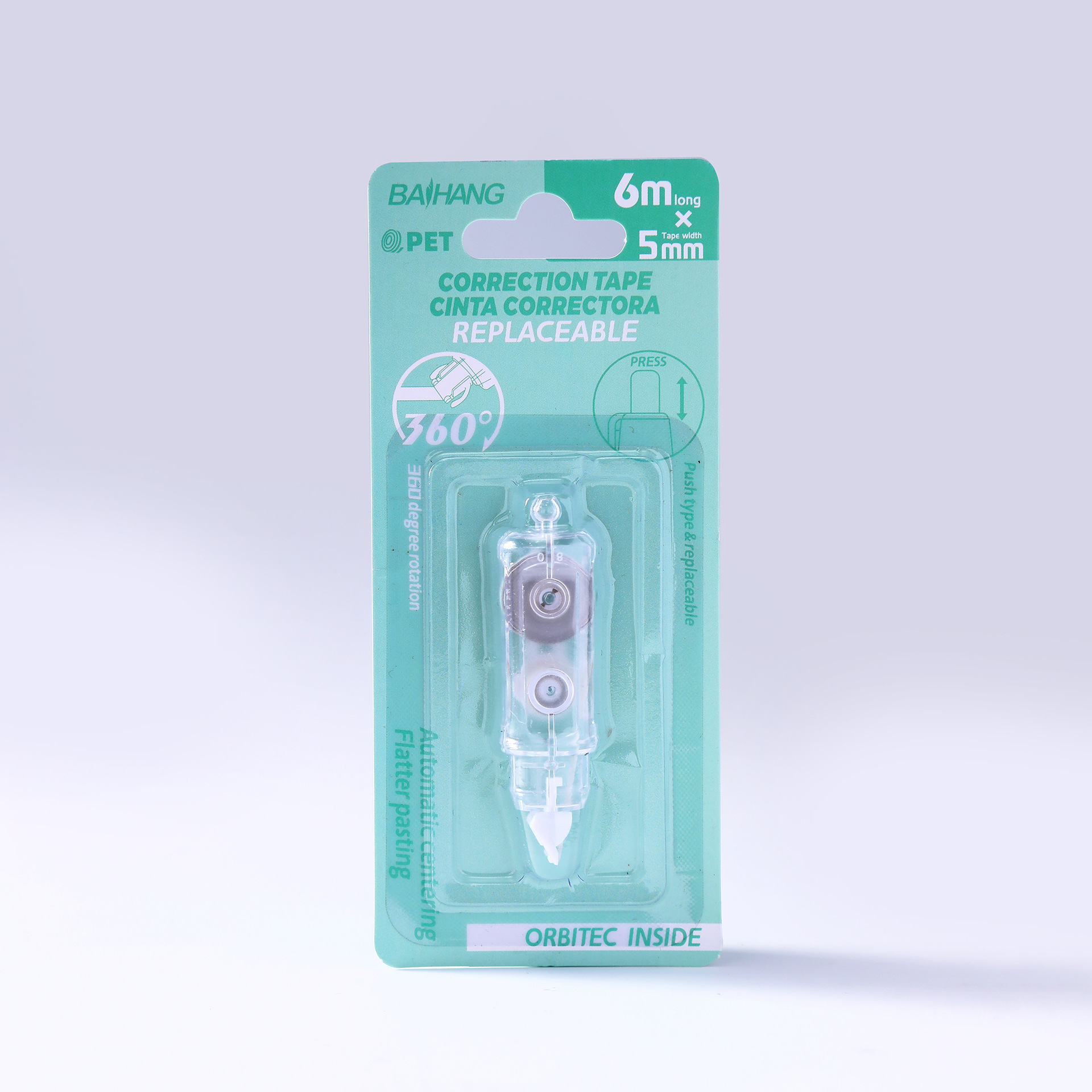 Cross-border correction tape, new pen-shaped mini portable correction tape, silent, smooth and shock-resistant error correction tape, wholesale correction tape pic 6