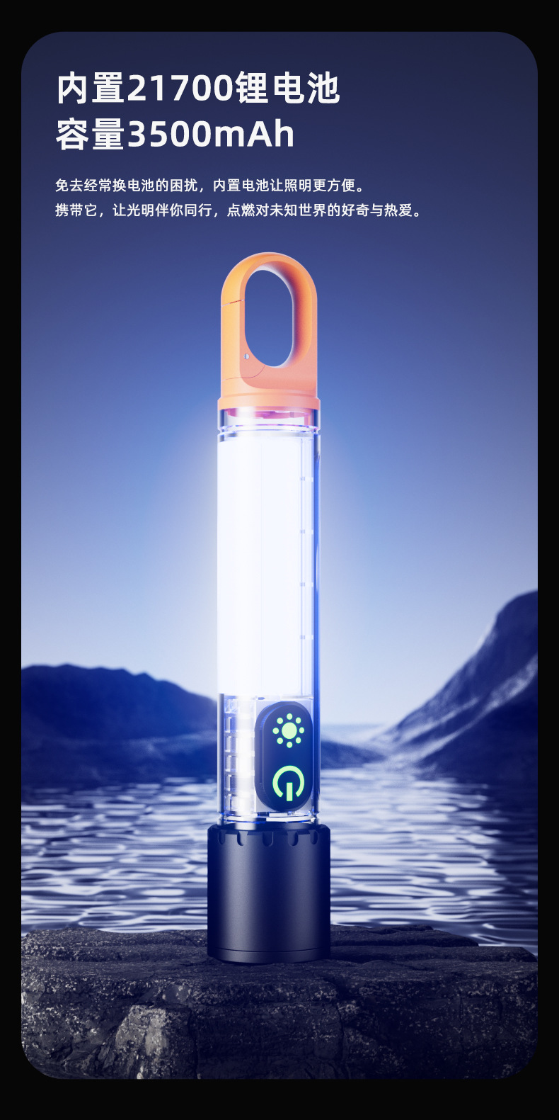 The new cross-border white laser dual-source flashlight Type-C is rechargeable, retractable, zooming and long-range flashlight pic 11