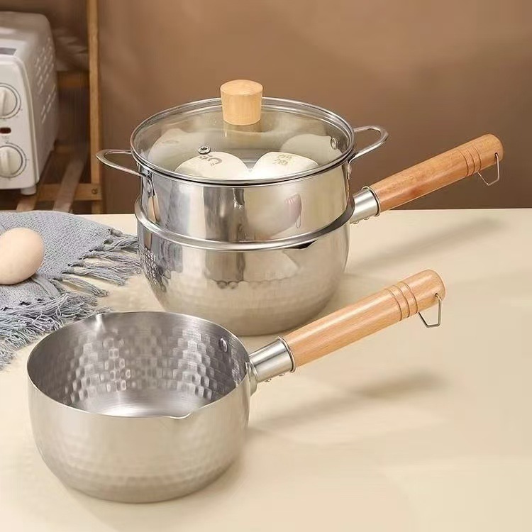 跨境不锈钢雪平锅家用汤锅小奶锅无涂层宝宝辅食锅不粘锅多功能锅详情20