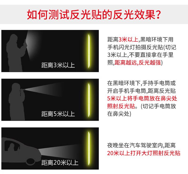 道路交通警示安全反光膜PVC蜂窝晶彩格反光胶带车身防撞反光贴详情16