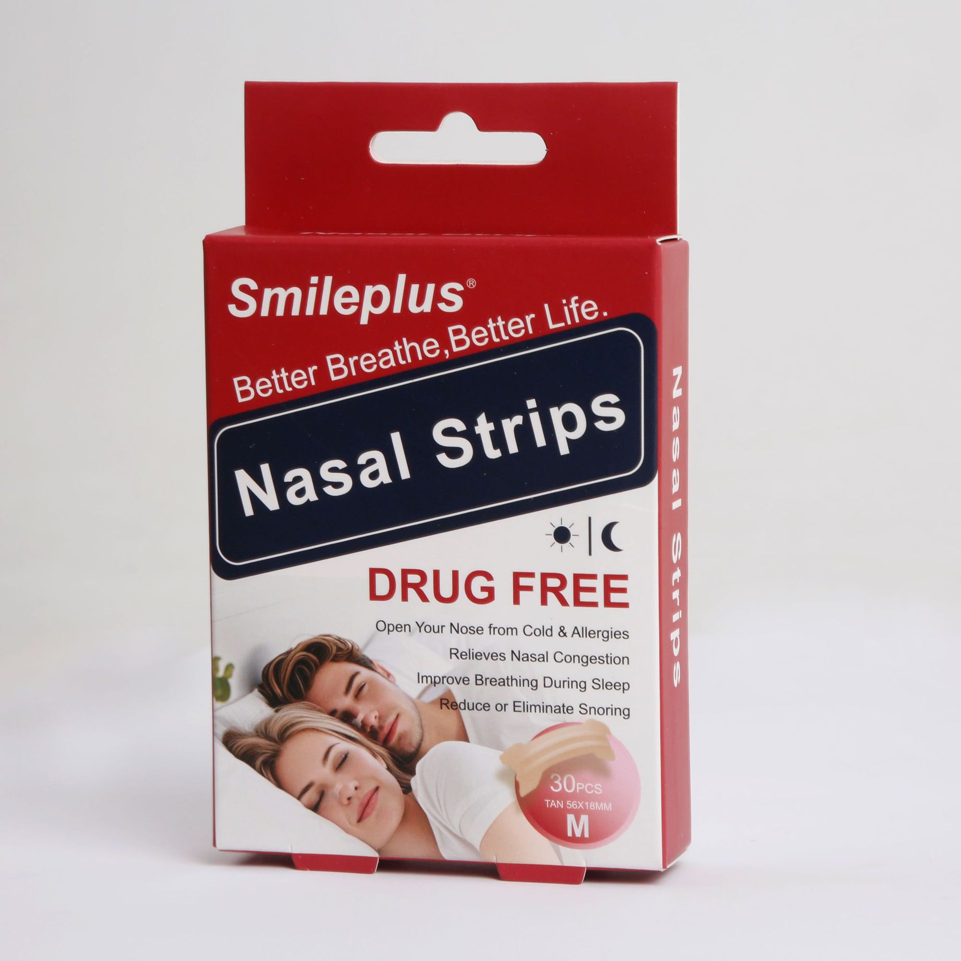 Direct sales from the manufacturer of cross-border adult and children nasal snoring, anti-snoring, breathing relief and nasal expansion patches pic 2