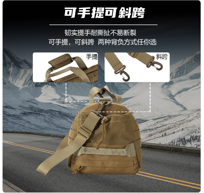 Yitu Wholesale commuter single-shoulder crossbody hand-carry travel bags for men, large-capacity outdoor storage luggage and fitness bags pic 11