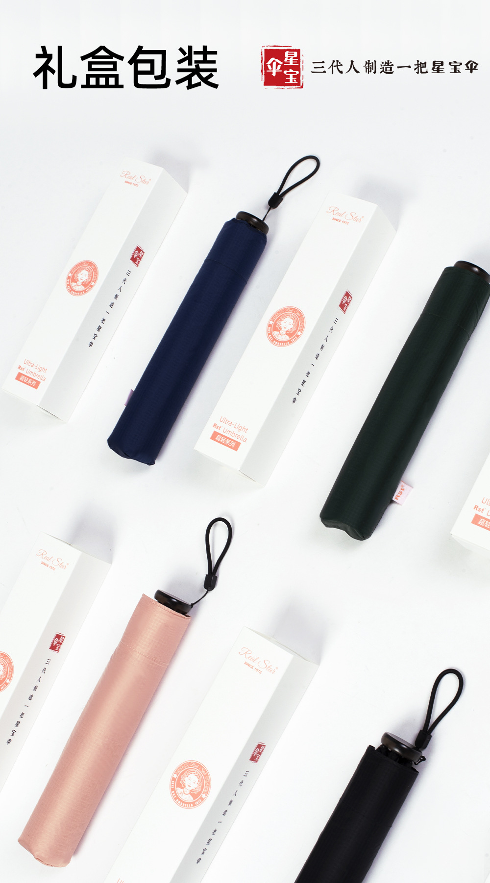 100g ultra-light new three-fold sun umbrella, manual aluminum alloy folding umbrella, color rubber sunshade umbrella, all-weather and all-weather umbrella pic 13