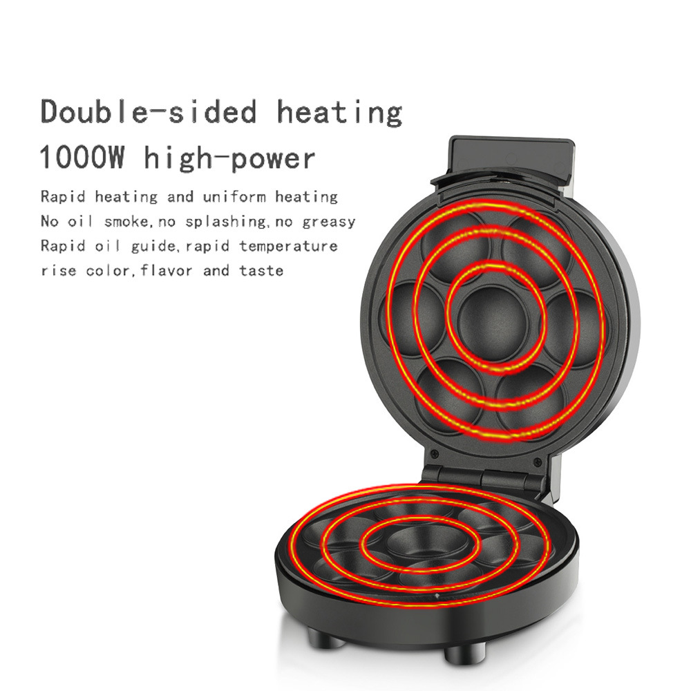 110V household doughnut machine, cake machine, breakfast bread machine, double-sided baking round cake machine, Cakemaker pic 28