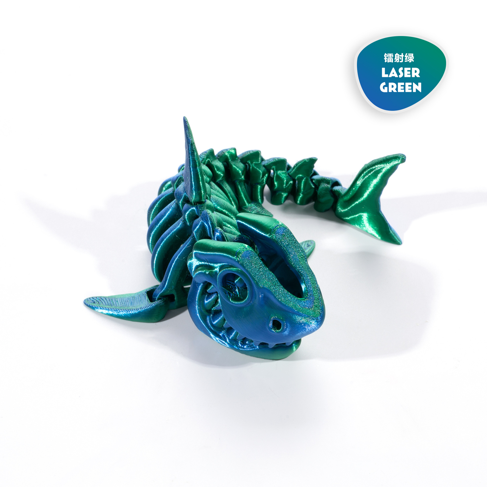 3D printed cross-border shark bone figurines, flexible and free skeleton, trendy toys, creative gifts, and creative figurines for street vending pic 6
