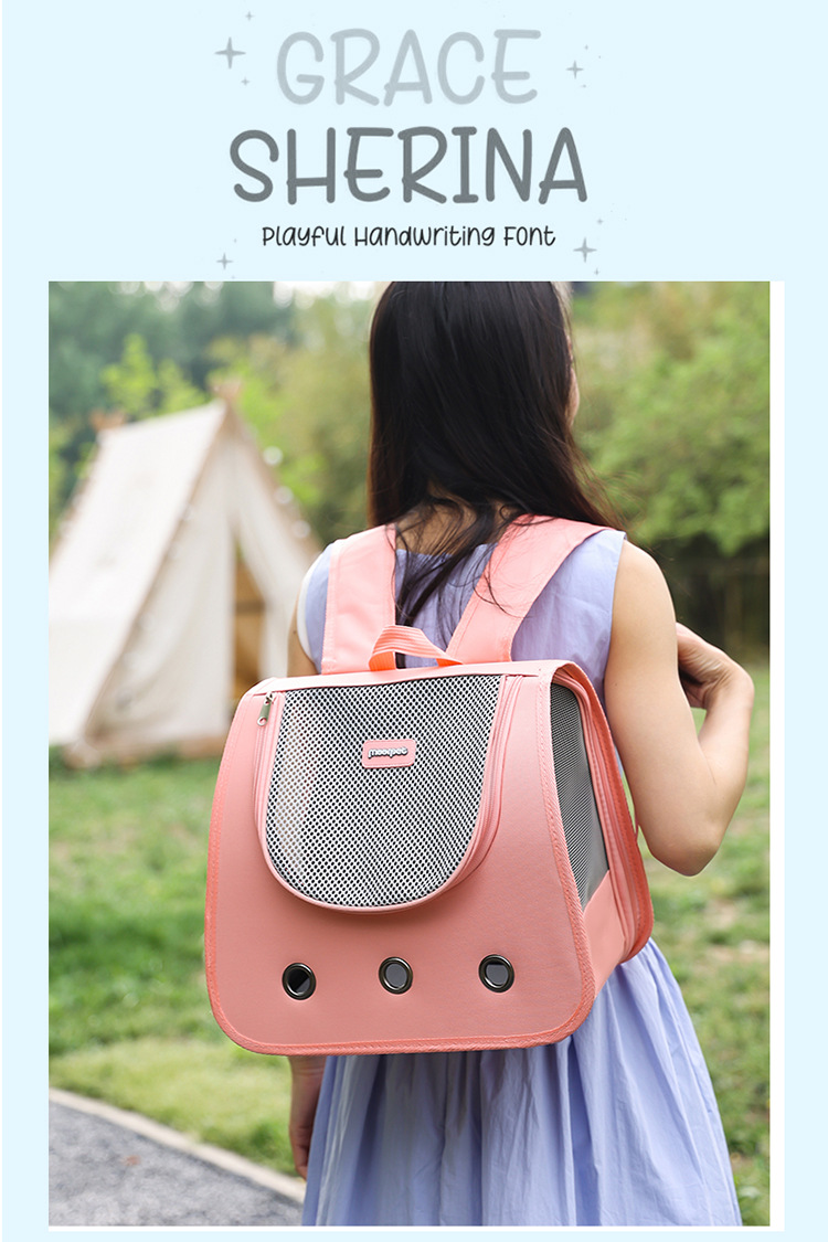 New pet fashion backpacks: cat bags, dog bags, crossbody bags, portable cat double-shoulder pet bags for going out pic 16