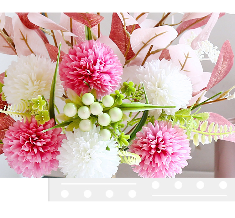 仿真假花摆件家居装饰客厅桌面绢花花艺餐桌花束工艺品礼品装饰品详情6