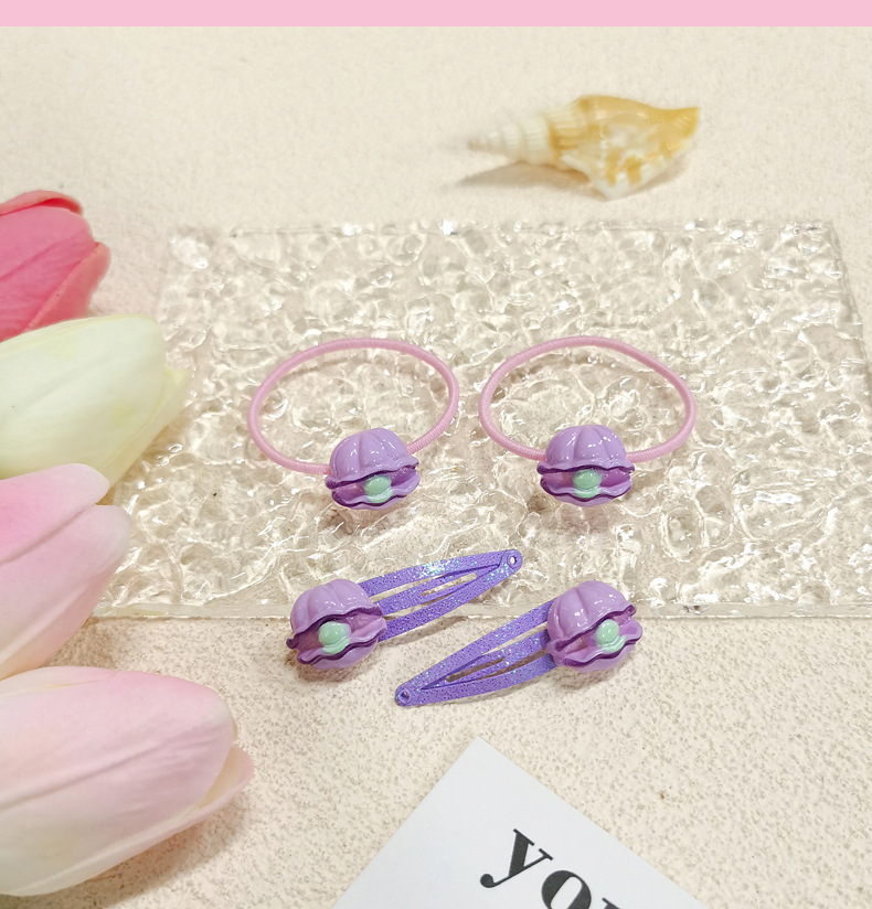 【可以】新款卡通儿童发夹发绳套装女童高弹不伤发发绳糖果色发夹详情10