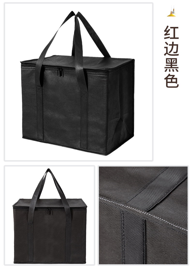 厂家直供无纺布保温袋便当铝箔保鲜冰袋外卖饭盒午餐包现货印LOGO详情12