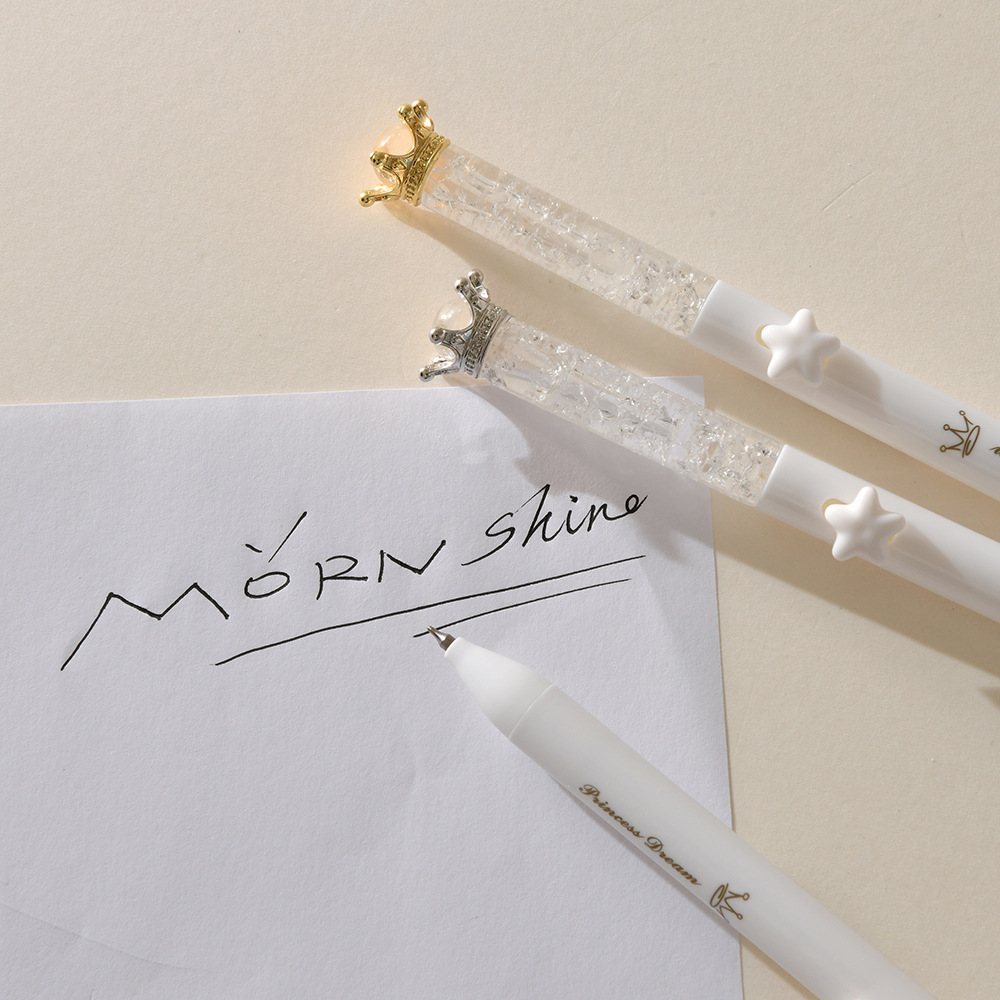 Chenxi Princess Pen 0.5mm Gel Pen Ice Crack Creative Press Gel Pen Queen Scepter Pen Designed student signature pen High-quality writing tools pic 15