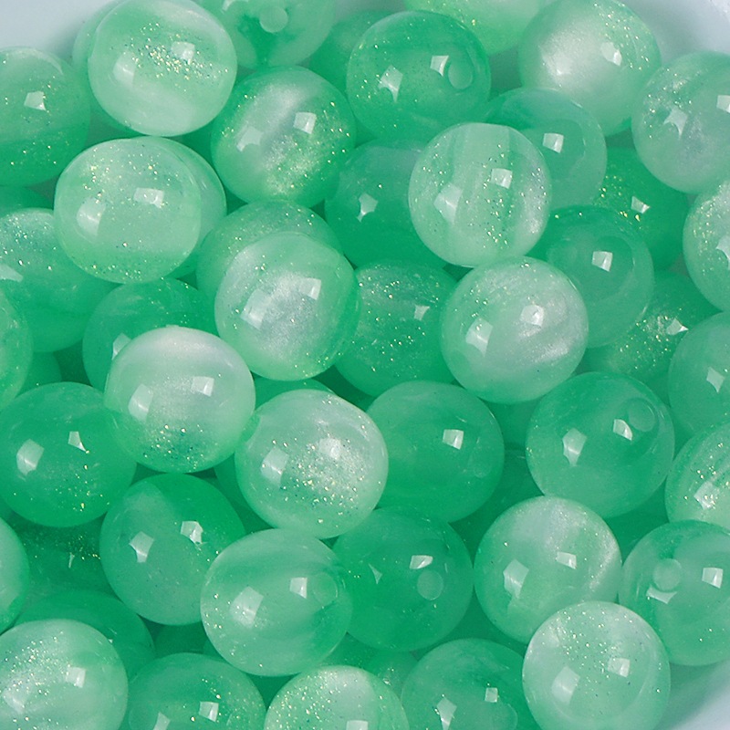 10/12mm光变珠子变色珠子树脂圆珠直孔散珠子diy手工手串项链材料详情5