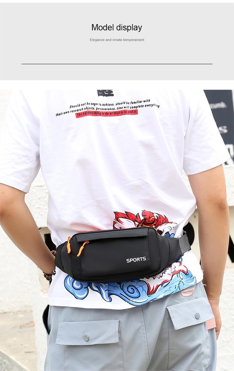 印字定LOGO腰包 休闲胸包运动手机零钱旅行骑行跑步健身收纳小包详情9