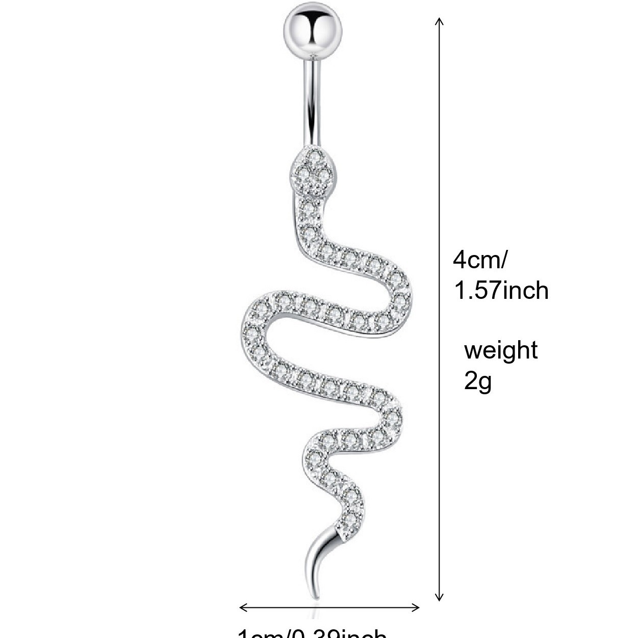 人体穿刺饰品肚脐钉跨境热卖肚脐环欧美经典肚脐扣批发厂家脐钉详情2