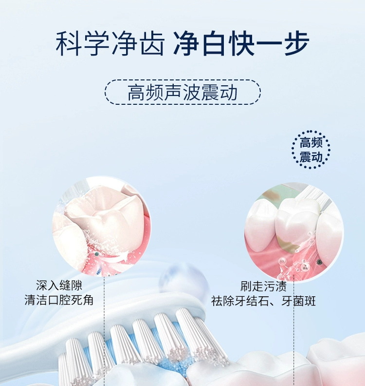 电动牙刷充电成人男女士细软毛学生党礼盒情侣款套装充电式声波详情13
