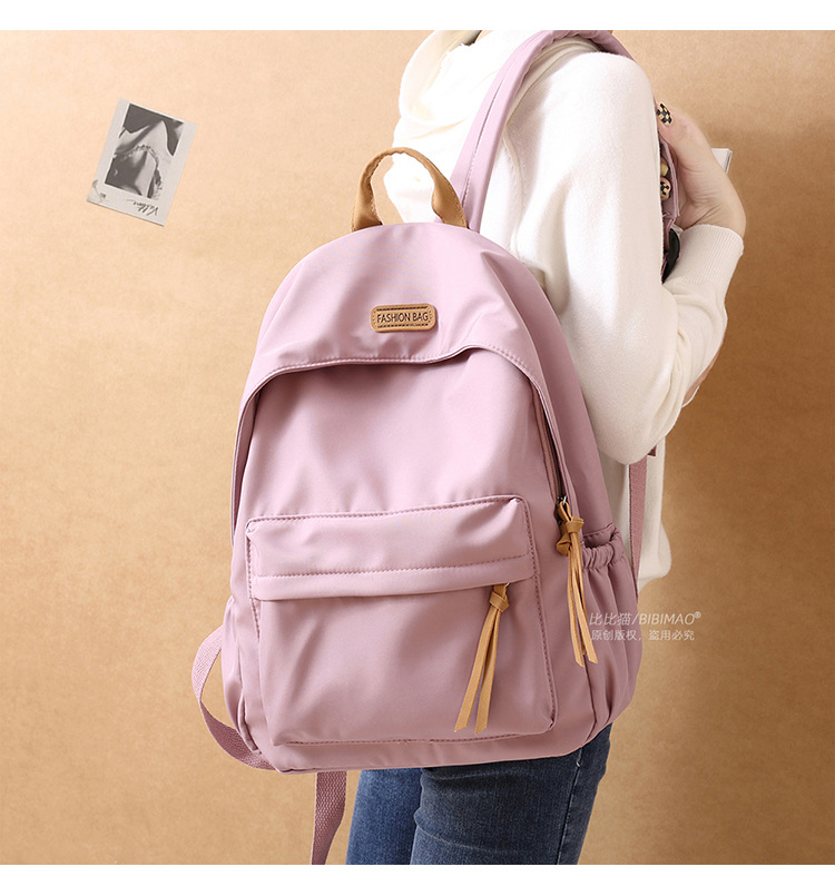 Korean version Harajuku ins versatile schoolbag for girls, junior high school and senior high school students, simple forest-style fashionable backpack pic 12