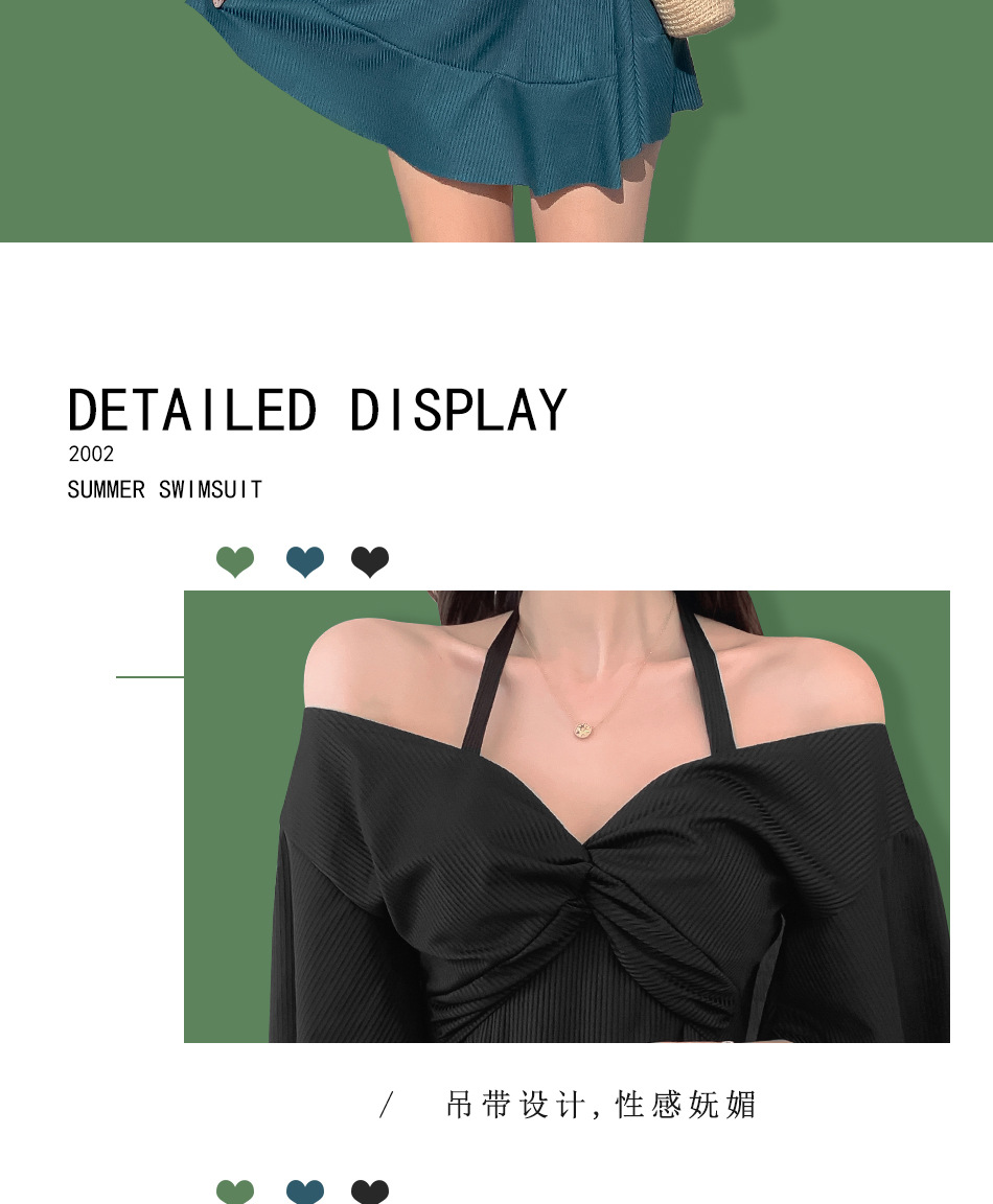 Hot-selling plus-size swimsuits for overweight women and girls, conservative and slimming one-piece dresses, hot spring swimming swimsuits, sexy swimsuits wholesale -038857 pic 19