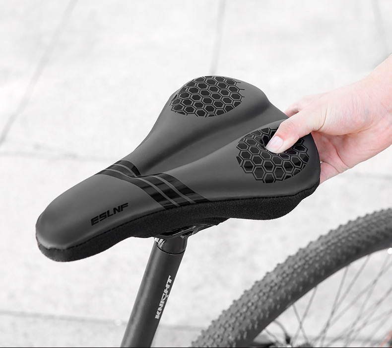 ESLNF bicycle seat cover, road bike shock-absorbing and anti-slip seat cover, outdoor mountain bike riding saddle accessories pic 10