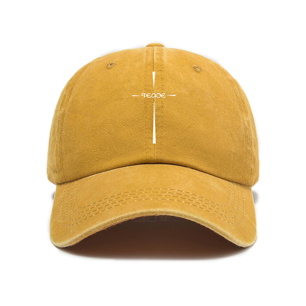 跨境复古休闲百搭款字母印花潮流水洗软顶鸭舌帽男女通用款棒球帽详情5