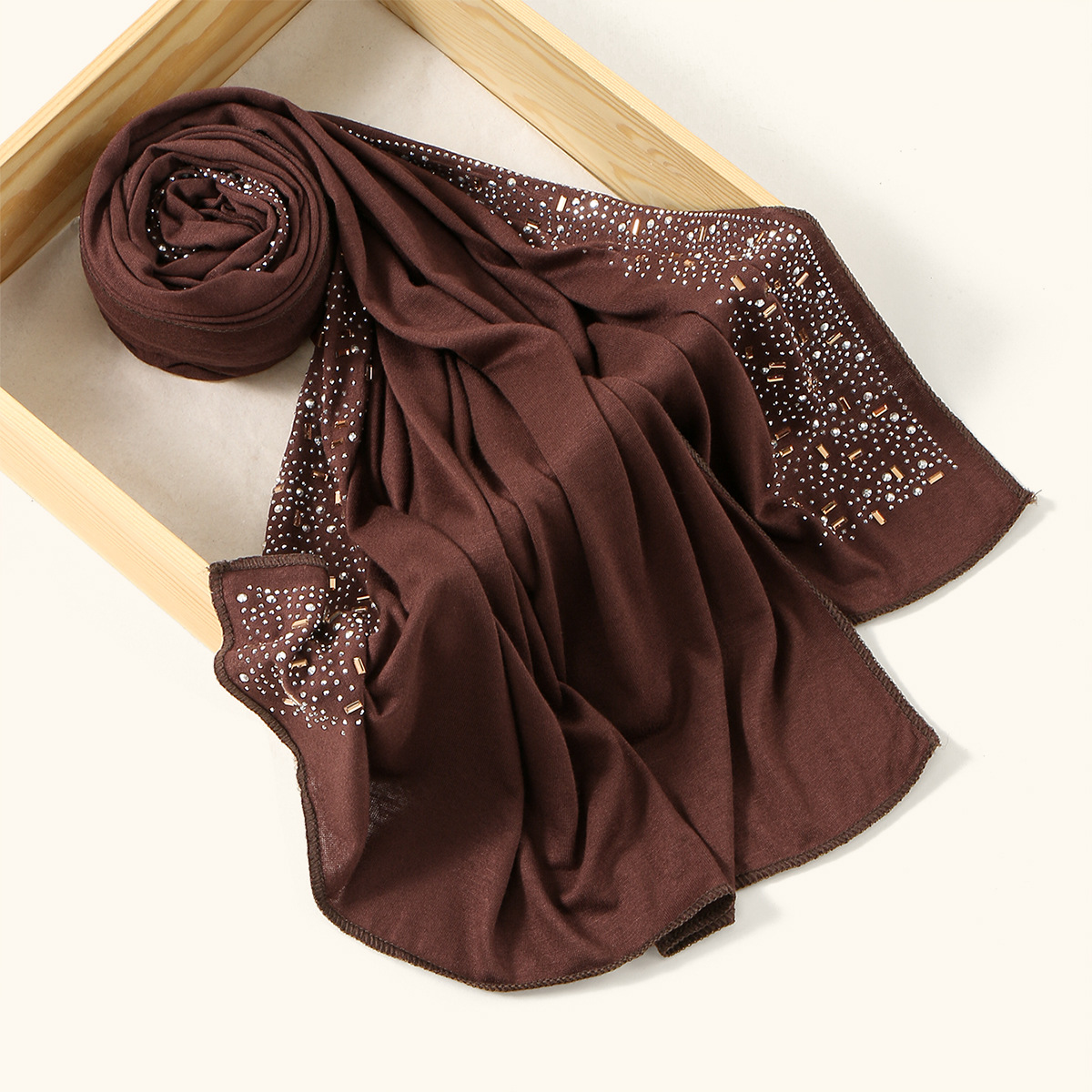 New best-selling irregular-shaped diamond ironing diamond versatile long scarf for women, Malay fashionable and elegant decorative headband, shawl and scarf pic 11