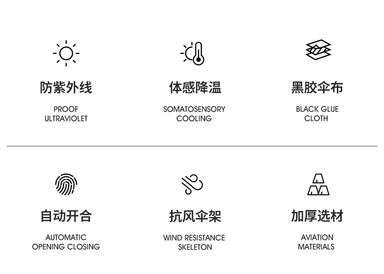 小米雨伞自动反向超大防晒防紫外线晴雨两用折叠伞遮阳批发广告伞详情8