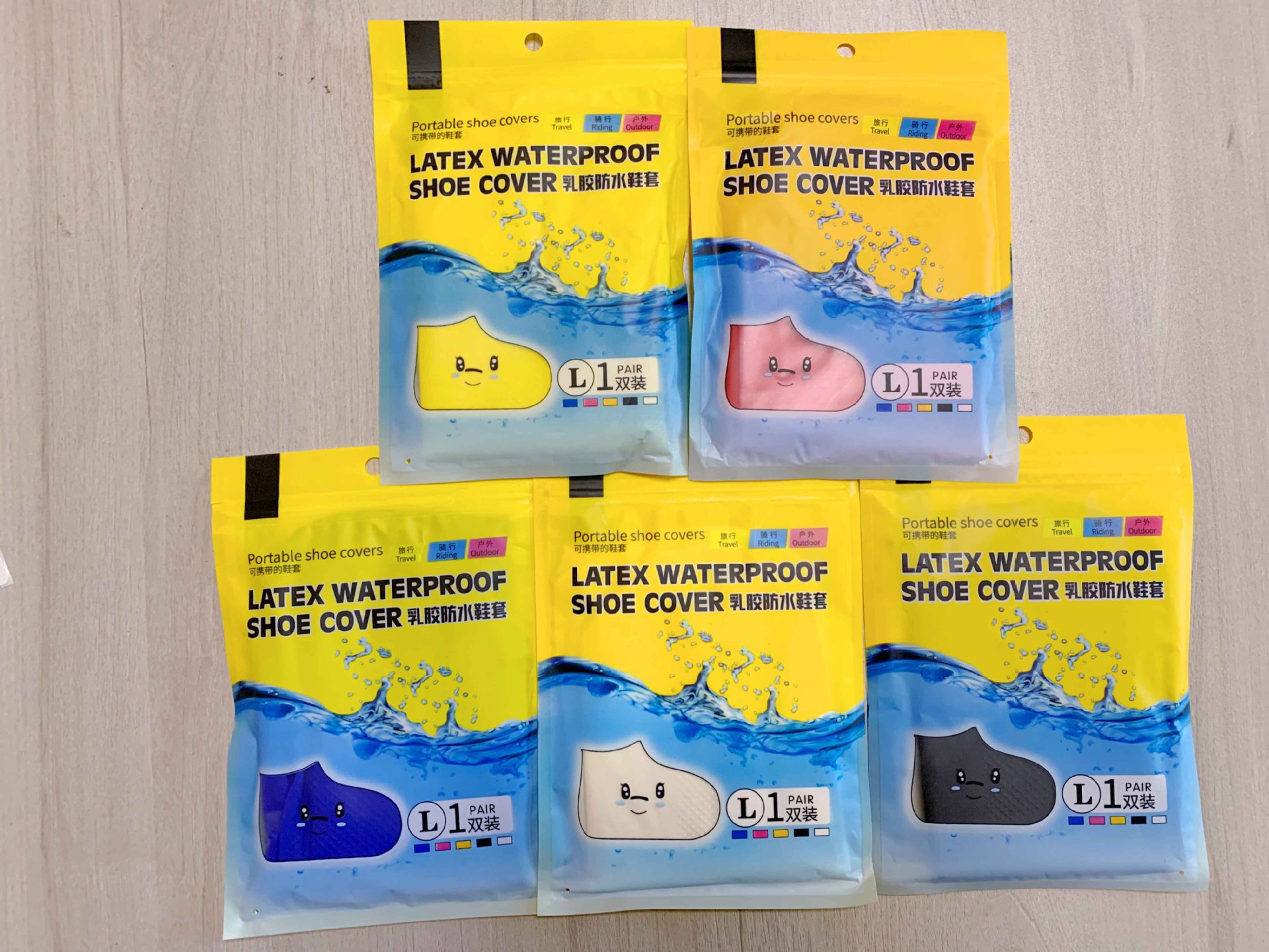 下雨天户外防水乳胶鞋套乳胶防水鞋套硅胶鞋套防泥沙防雨鞋套旅行详情1