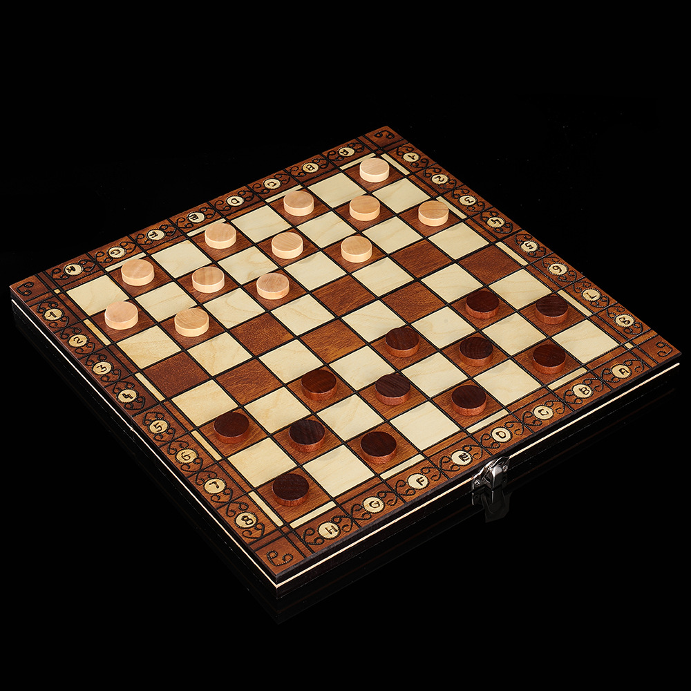厂家直销木质磁性国际象棋3合1套装便携可折叠益智竞技桌游玩具详情10