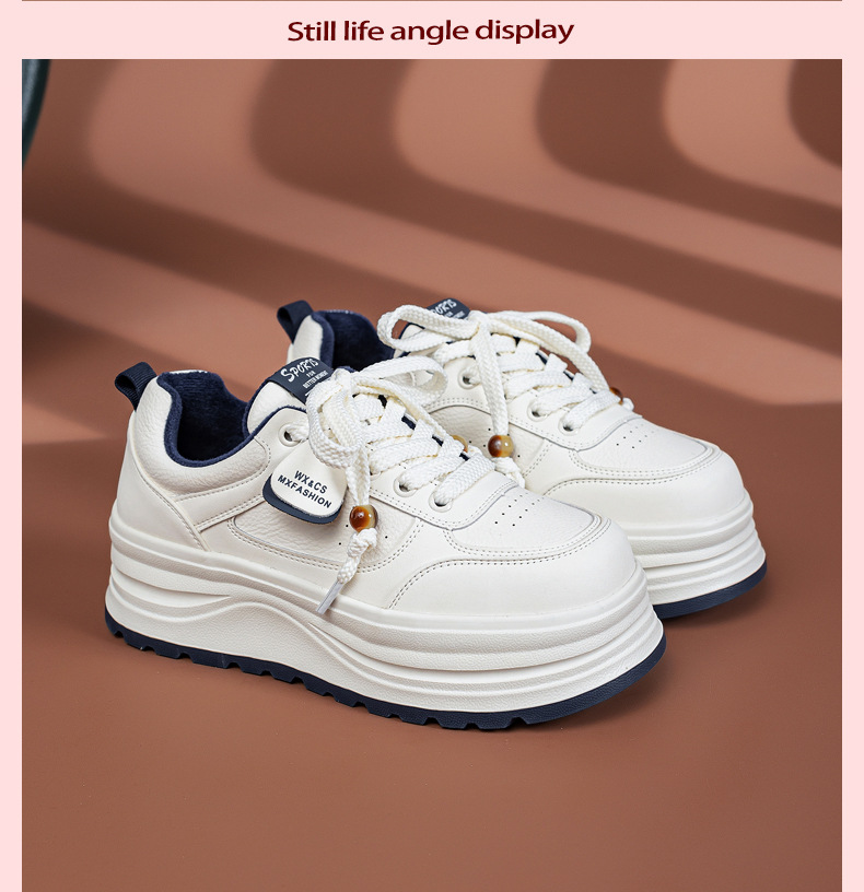 厚底加绒小白鞋女款2025冬季新款百搭轻便保暖二棉鞋休闲大码女鞋详情19