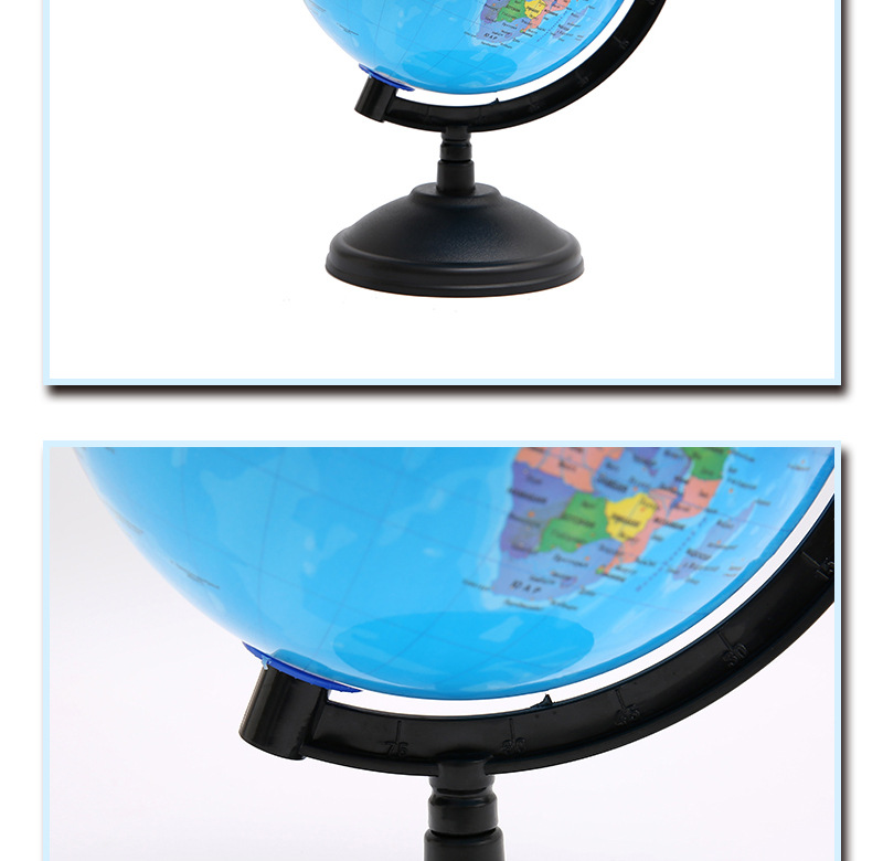【 Jingfeng 】 Cross-border 14.2 Hebrew Globe Teaching Students Map, Large, Medium and Small ornaments and gifts pic 7