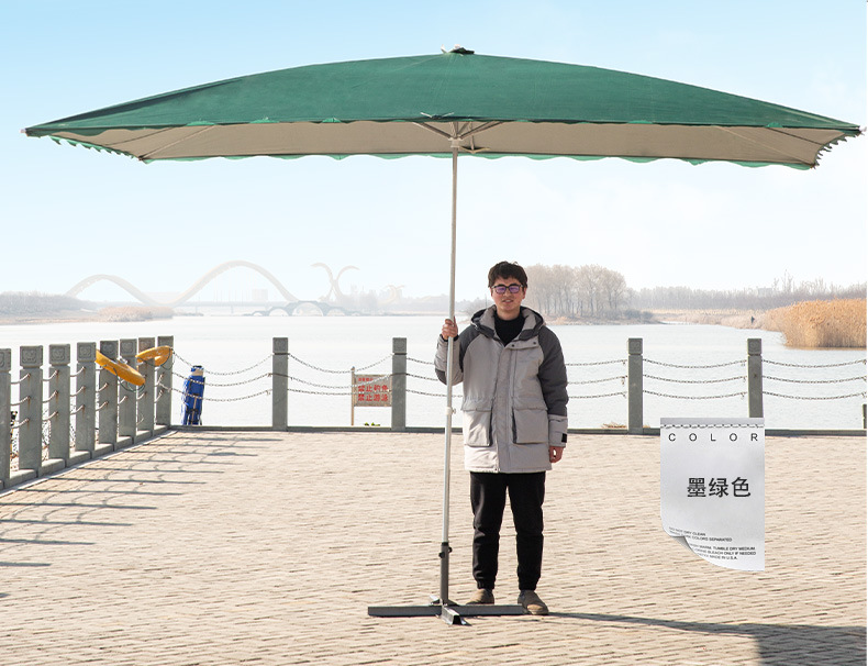 遮阳伞太阳伞大型户外摆摊伞雨棚防晒长方形四方大雨伞折叠庭院伞详情14