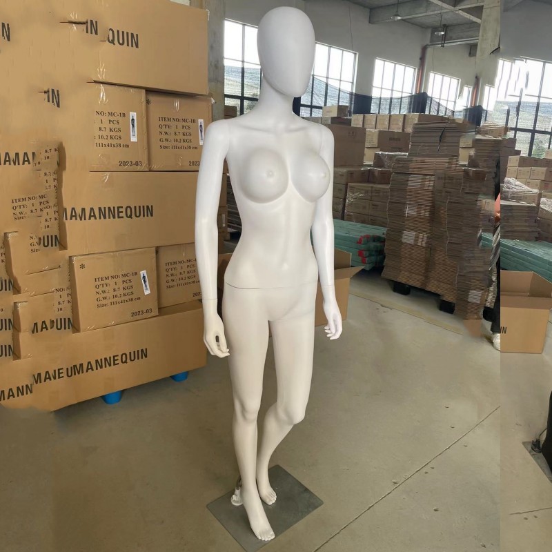 塑料模特白色人体模特女全身模特服装模特道具假人模特橱窗展示架详情13