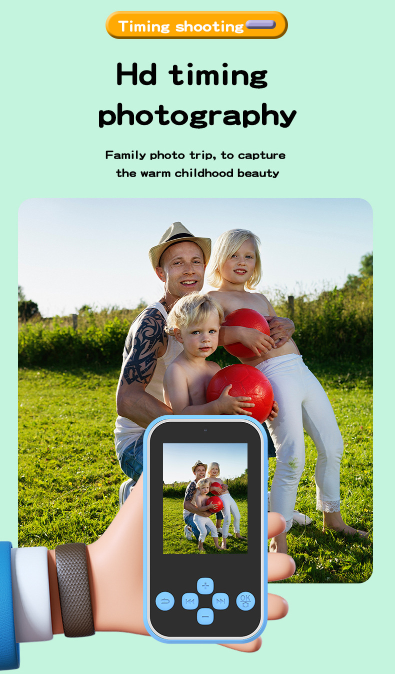 A20儿童手机相机可拍照录像 益智小孩子礼品玩具学生数码照摄相机详情11