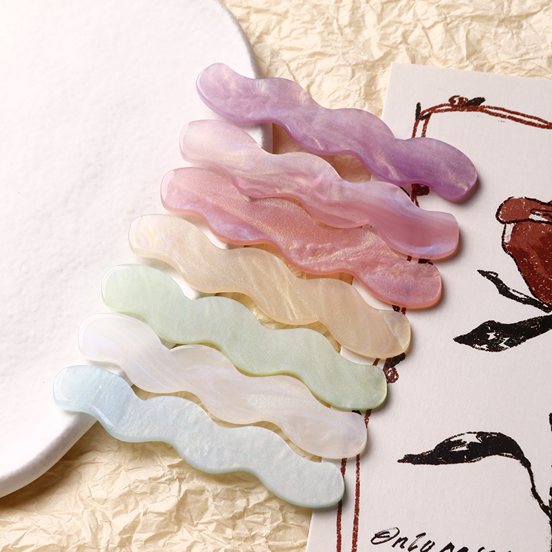 Simple and versatile, long, flowing sand, wavy plate diy accessories, hair clips, hair ornaments, mobile phone case materials wholesale pic 17