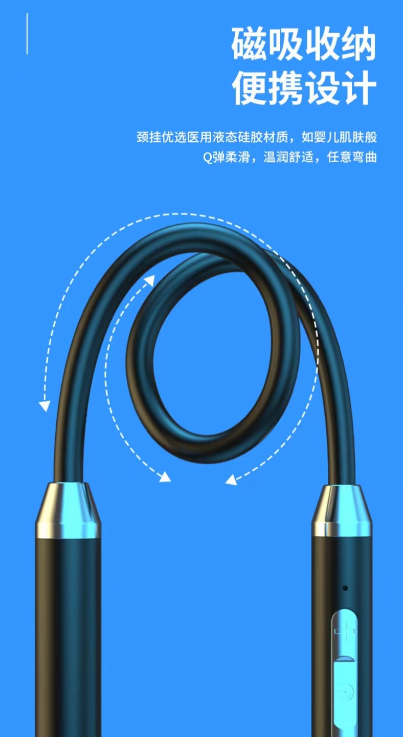 New Bluetooth headphones, in-ear neckband sports headphones, ultra-long standby life, wholesale from General mobile phone Hua pic 6