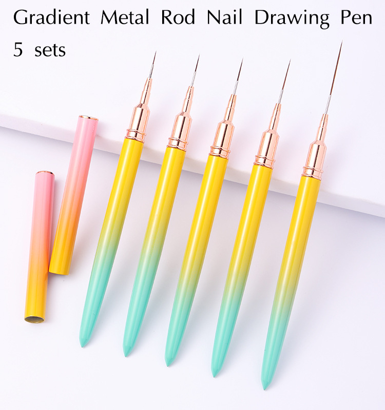极细日式美甲拉线笔金属针管超细勾边线条画花雕拉丝美甲工具护肤彩妆用品详情2