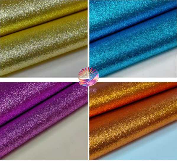 格利特PU皮革金葱闪粉反光面料珠光地毯箱包鞋材手机壳女装连衣裙时尚材质详情37