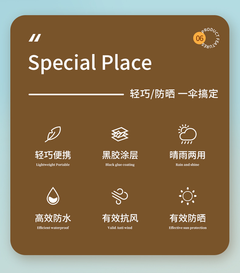 胶囊伞太阳伞防晒防紫外线遮阳晴雨伞两用五折口袋伞轻巧便携现货详情2