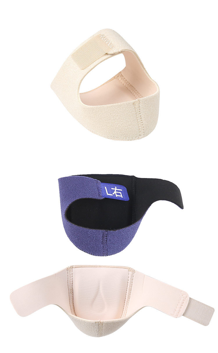 Cross-border SEBS silicone heel protection cover, pressure-reducing and pain-relieving Velcro heel cover, adjustable gel heel sock cover pic 8