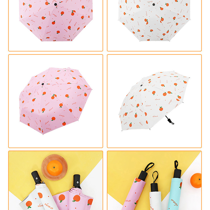 Bulk wholesale of three-fold umbrellas, folding umbrellas, printed logo advertising umbrellas, sunny and rainy creative sun umbrellas, sun protection and shade umbrellas pic 14