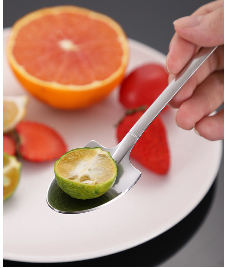 创意铁锹勺子不锈钢家用复古高档甜品吃西瓜专用调羹可爱铲子汤匙详情14