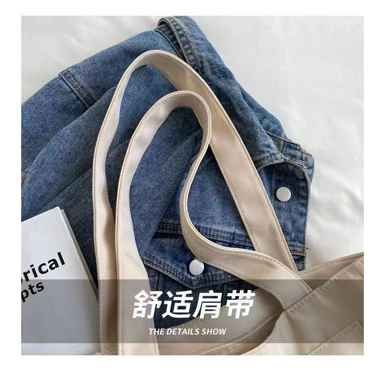 Oxford cloth bag, large-capacity canvas bag for girls, single-shoulder bag, versatile tote bag for students, handbag, shoulder bag pic 3