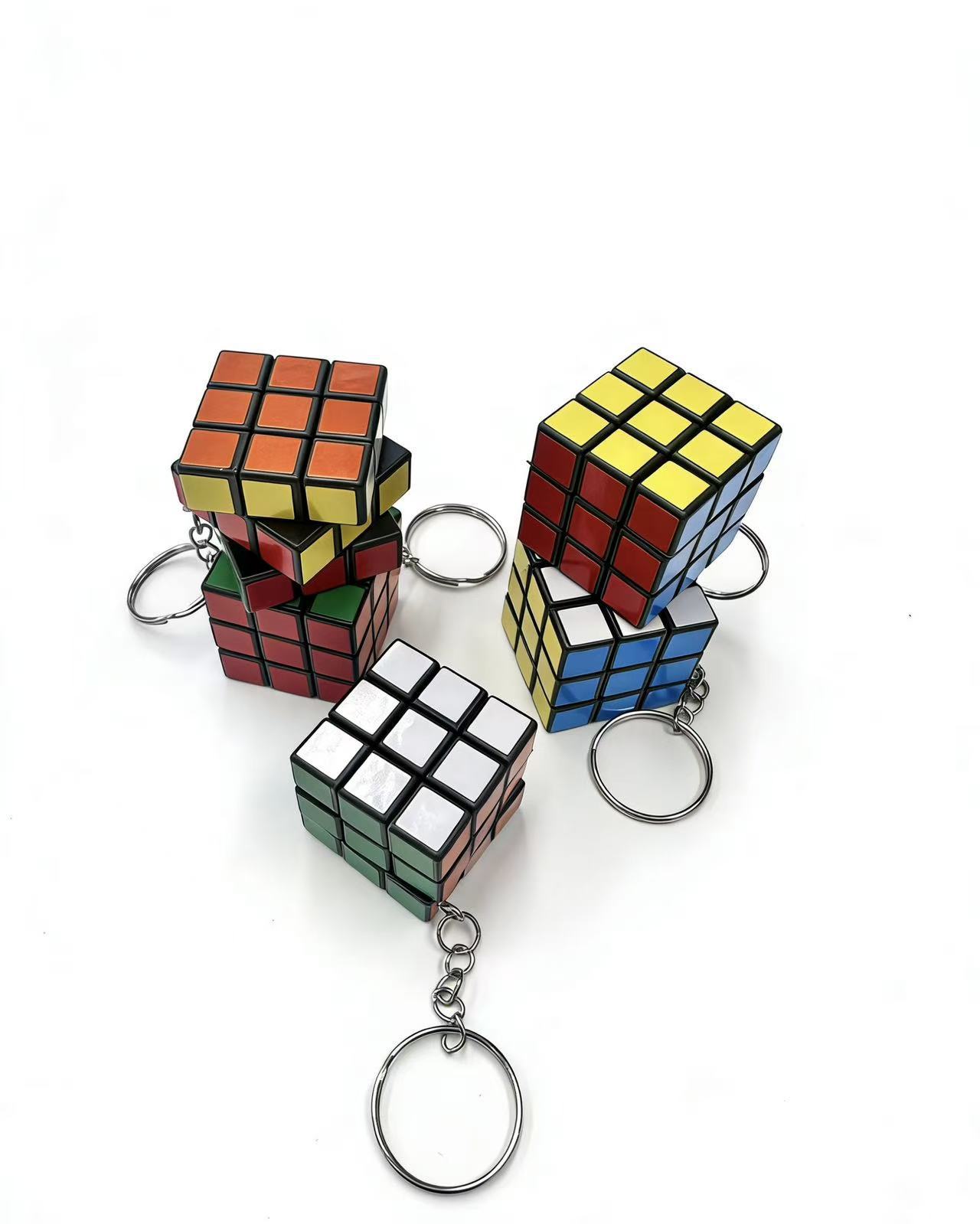 3cm迷你三阶魔方钥匙扣挂件学生益智解压小玩具厂家直销详情4