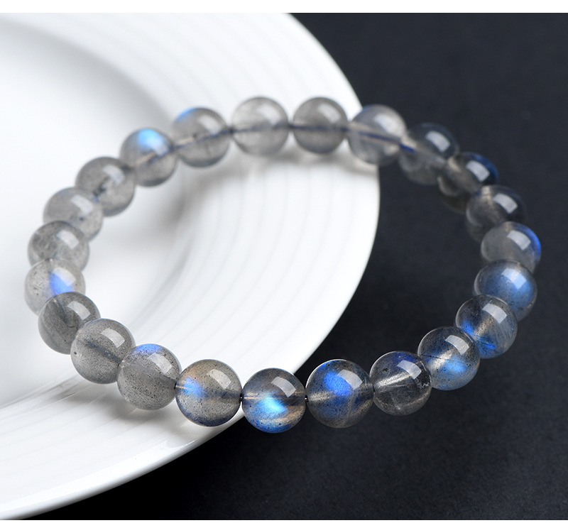 Jiuya Crystal 7a Grade Natural grey Moonstone loose beads Feldspar semi-finished DIY jewelry bead wholesale pic 19