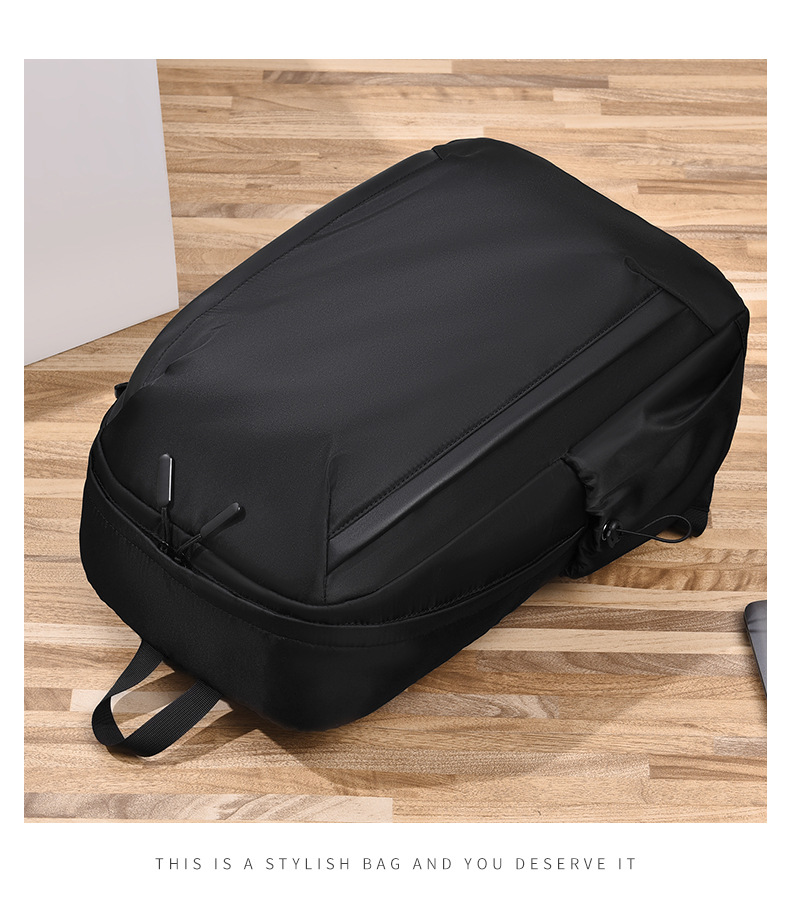 休闲男士双肩背包时尚简约防泼水大容量电脑背包商务旅行学生背包详情25