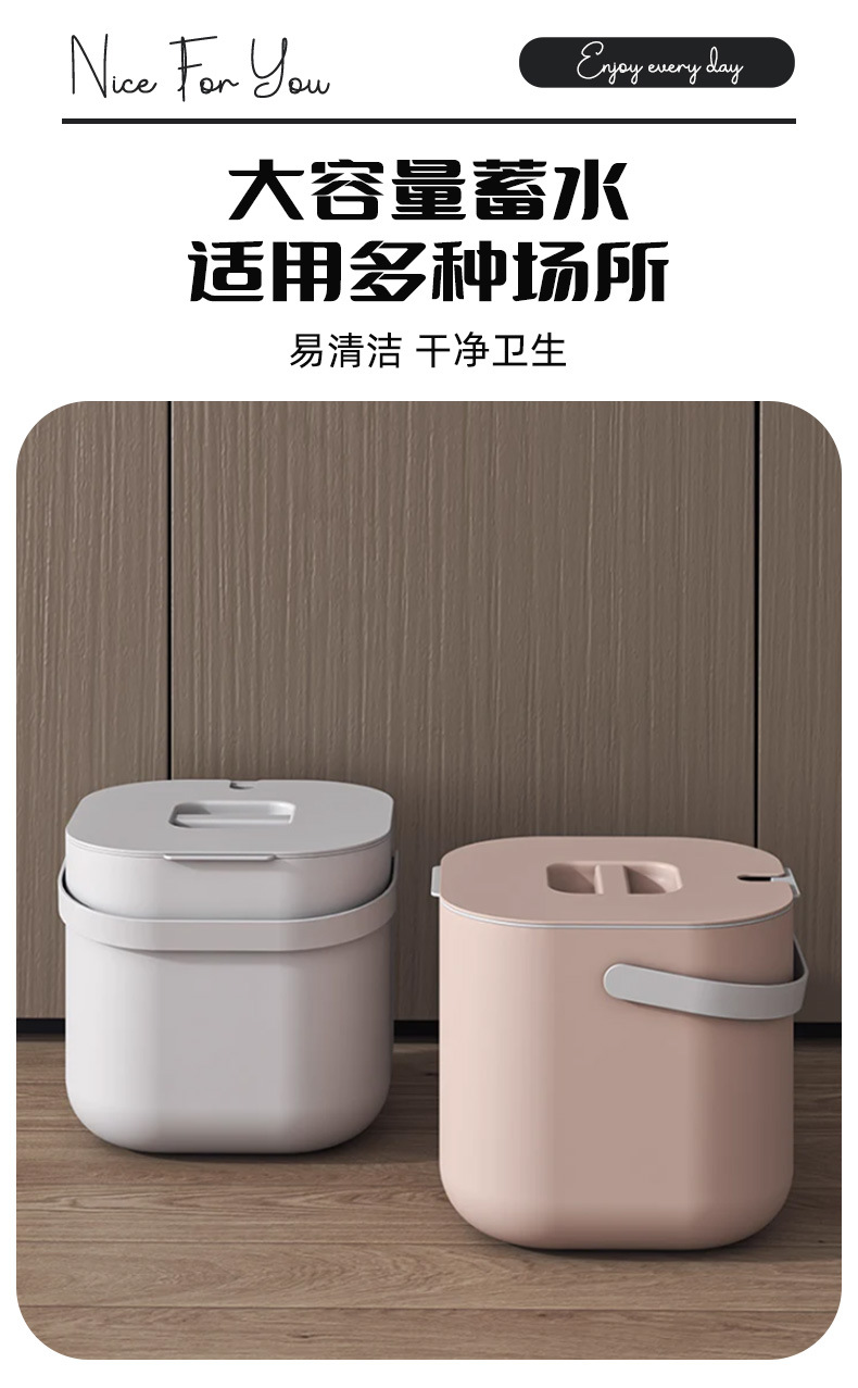 Cubo de té aiyuhui cubo de aguas residuales cubo de basura de mesa de té para uso doméstico cubo de té redondo de lujo ligero cubo de residuos de té para té pic 8
